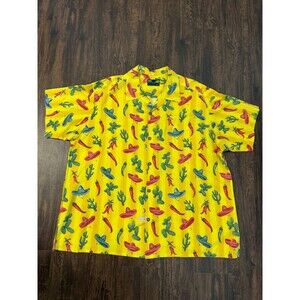 Moon Dog Shirt Co Men’s Shirt Sz 3XL Handmade Mexico Print Short Sleeve Austin